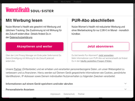 'womenshealth.de' screenshot