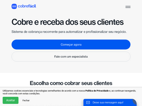 'cobrefacil.com.br' screenshot