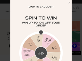 'lightslacquer.com' screenshot