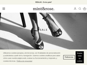 'mintandrose.com' screenshot
