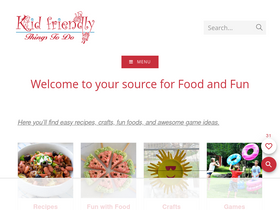 'kidfriendlythingstodo.com' screenshot