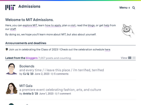 'mitadmissions.org' screenshot