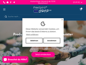 freespirit-shop.com homepage screenshot