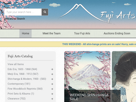 'fujiarts.com' screenshot
