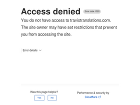 'travistranslations.com' screenshot