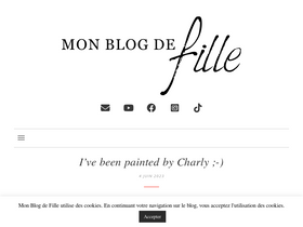 'monblogdefille.com' screenshot