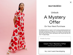 'marimekko.com' screenshot