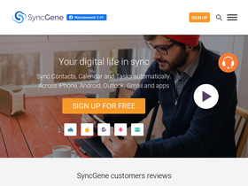'syncgene.com' screenshot
