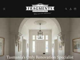 fragmentsshop.com.au homepage screenshot