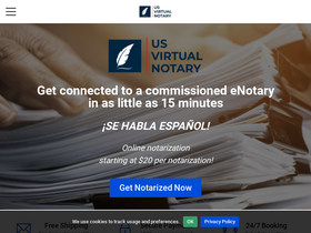 'usvirtualnotary.com' screenshot