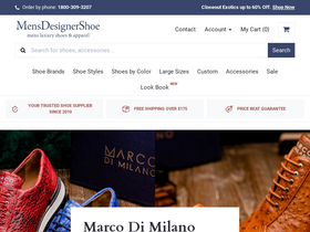 'mensdesignershoe.com' screenshot