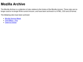 website-archive.mozilla.org
