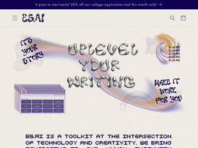 ES.AI - Optimize college applications with tailored AI-driven writing assistance.