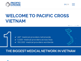 'pacificcross.com.vn' screenshot