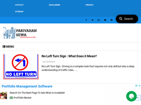 'sarathi-parivahan.com' screenshot