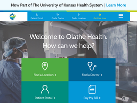 'olathehealth.org' screenshot
