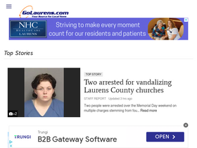 'golaurens.com' screenshot