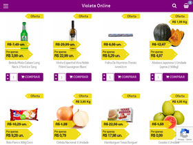 'supermercadovioleta.com.br' screenshot