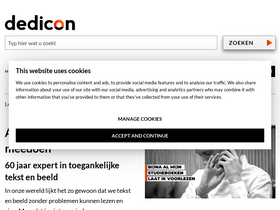 'dedicon.nl' screenshot
