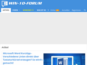 'win-10-forum.de' screenshot