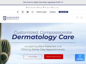 'saguaroderm.com' screenshot