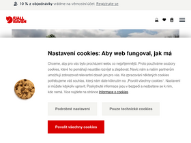 'fjallraven-shop.cz' screenshot