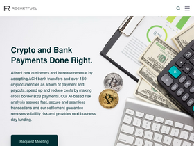 'rocketfuelblockchain.com' screenshot