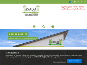 'kaplarfatelep.hu' screenshot