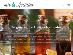 'misaceititos.com' screenshot