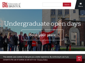 'bristol.ac.uk' screenshot