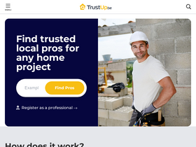 'trustup.be' screenshot