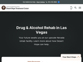 'deserthopetreatment.com' screenshot