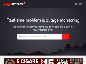 'downdetector.ie' screenshot