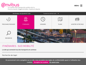 'envibus.fr' screenshot