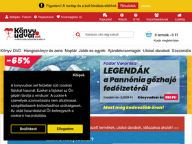 'konyvudvar.net' screenshot