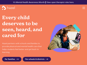 'hazel.co' screenshot