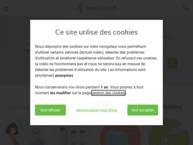 'mesoigner.fr' screenshot