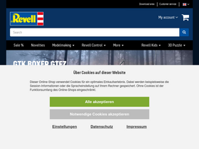 'revell.de' screenshot