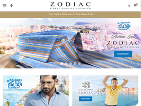 'zodiaconline.com' screenshot