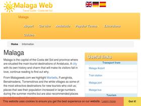 'malagaweb.com' screenshot