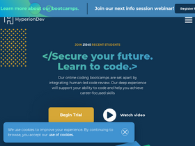 'hyperiondev.com' screenshot