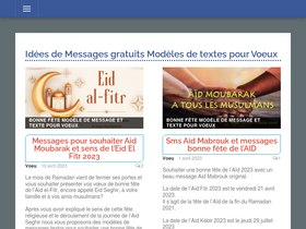 'textes-voeux.com' screenshot