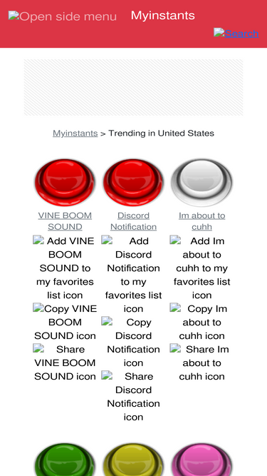 Myinstants  The largest instant sound buttons website in United