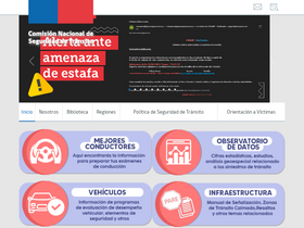 'conaset.cl' screenshot