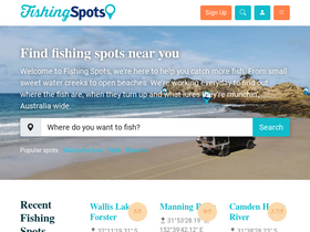 'fishingspots.com.au' screenshot