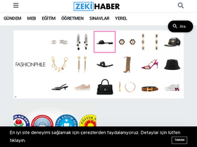 'zekihaber.com' screenshot