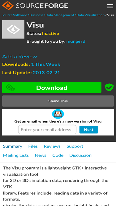 visu.sourceforge.net
