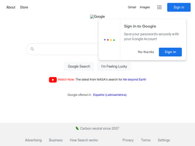 'google.cl' screenshot