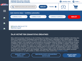 'rezervesdalas24.lv' screenshot