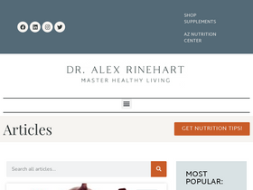'dralexrinehart.com' screenshot